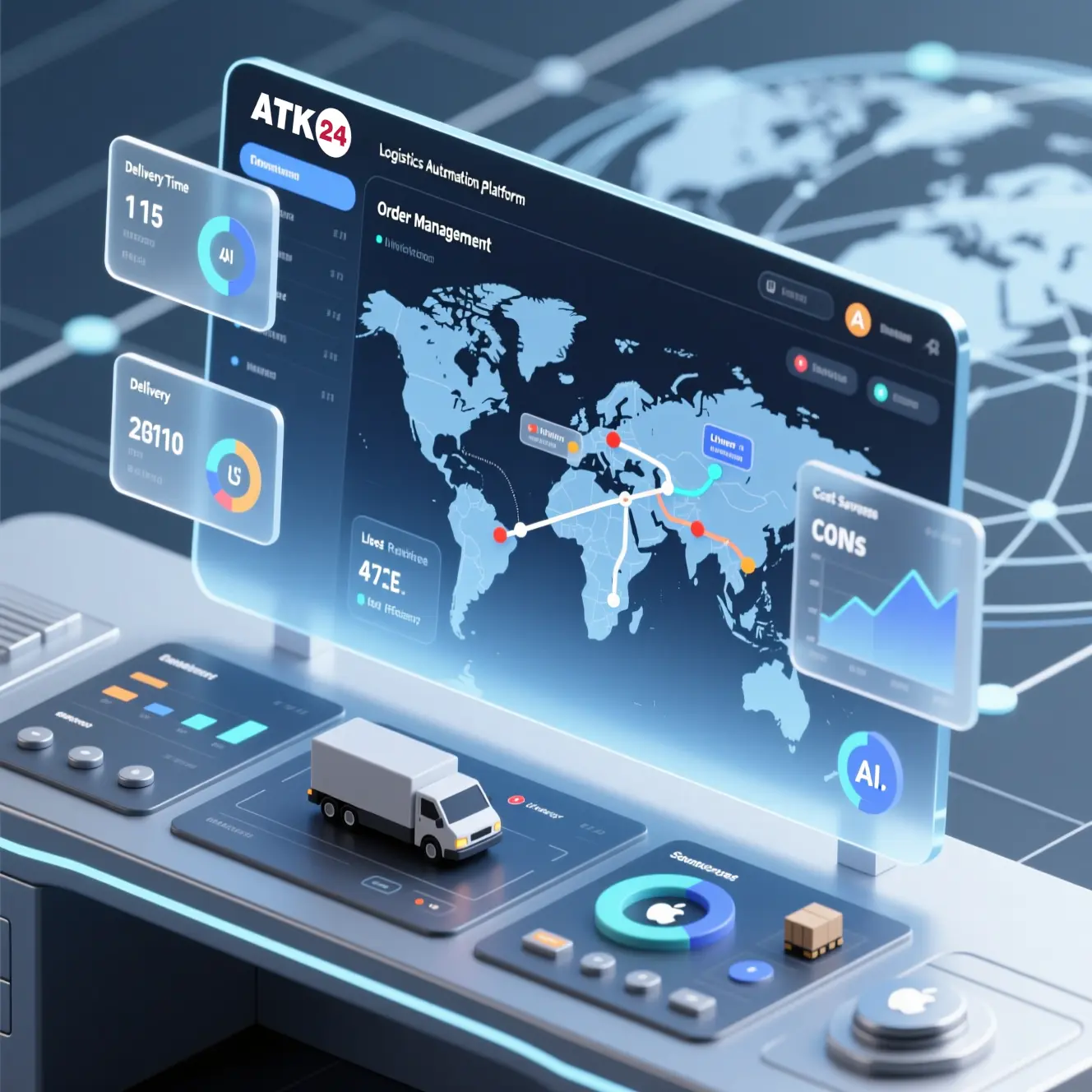 Панель управления системой логистики